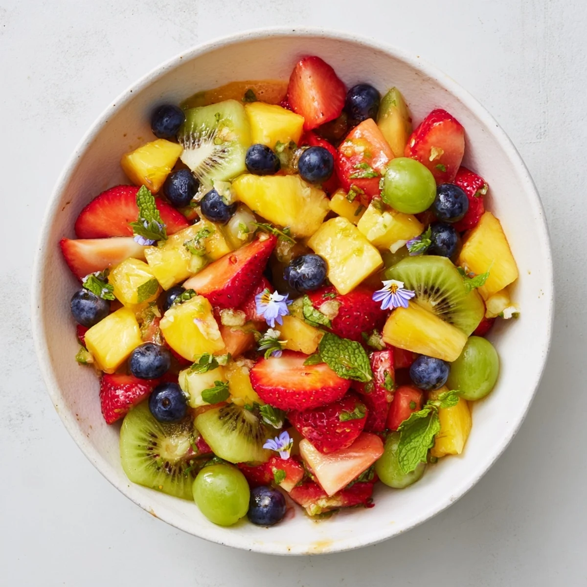 Bright and sweet, the Festive Bow Fruit Medley glistens, ready to serve at your next gathering.