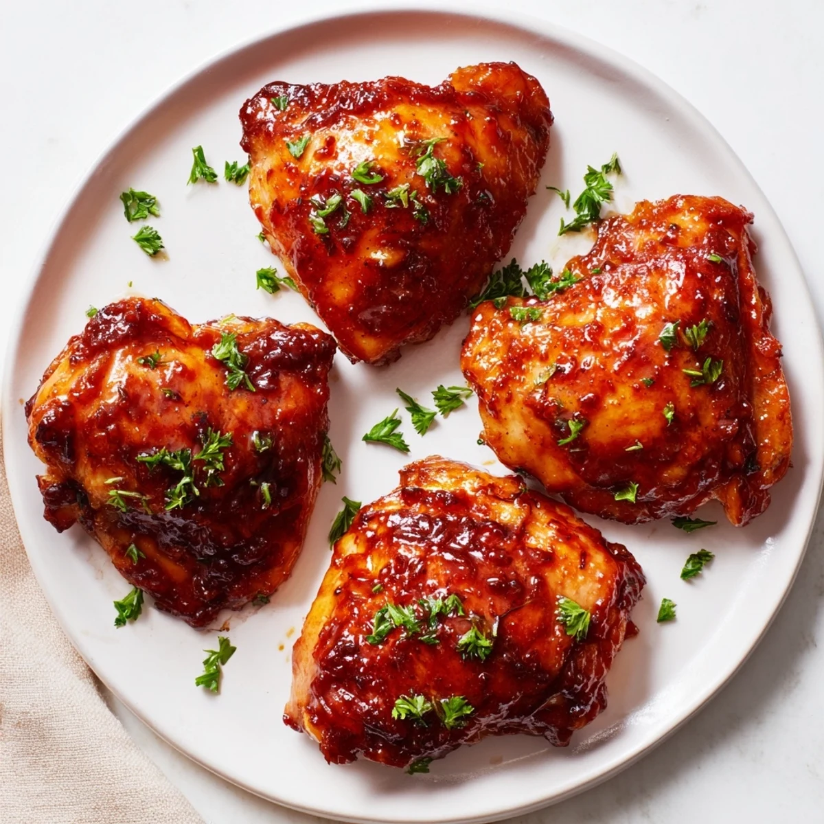 Golden brown Jam in Coffee Style Glazed Chicken, enticing the senses with its sweet and smoky aroma after baking.