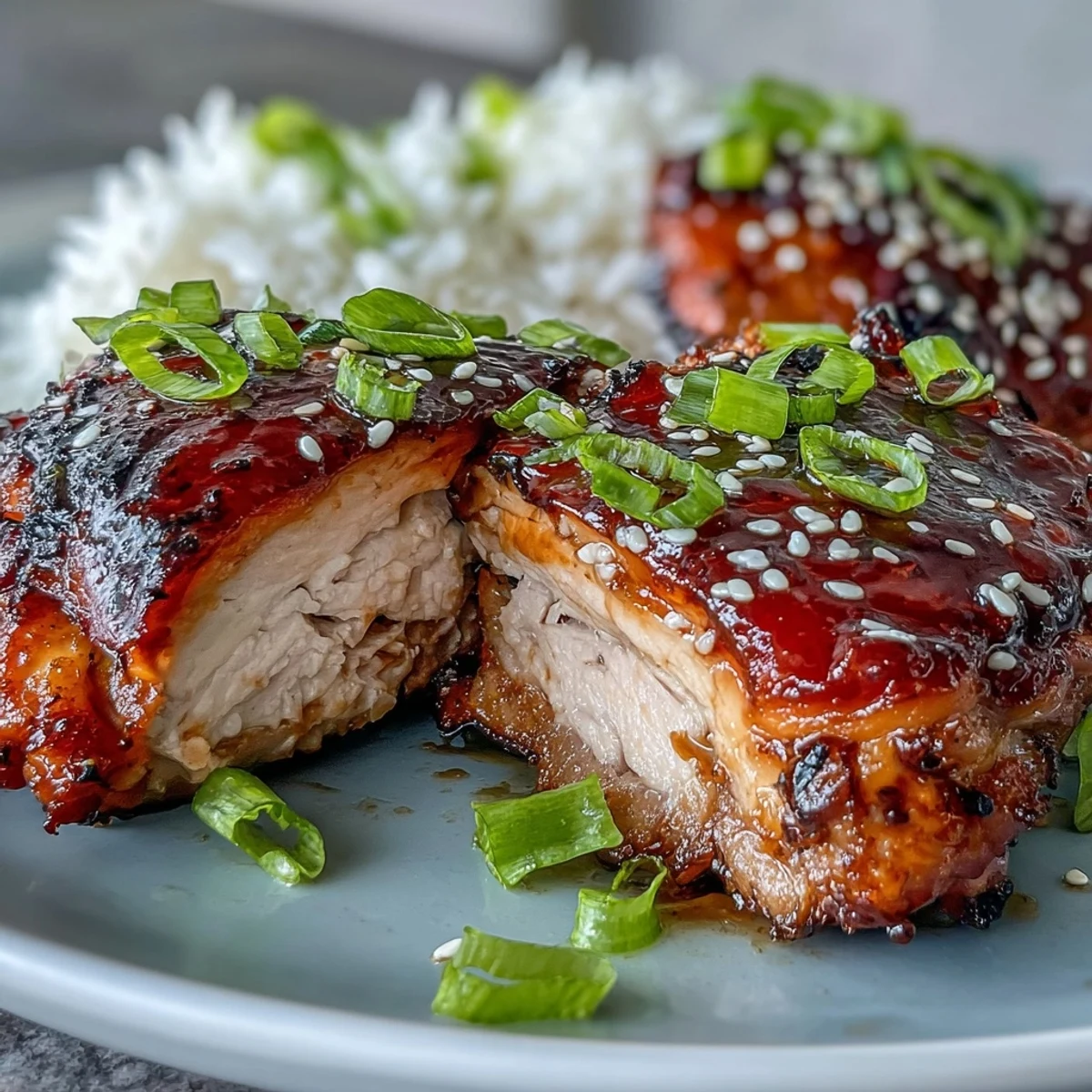 Soy-Glazed Chicken Thighs with Sticky Oven Glaze