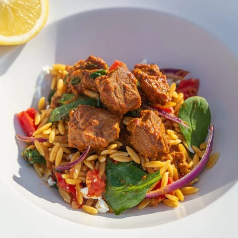 Smoky Mediterranean Lamb Orzo