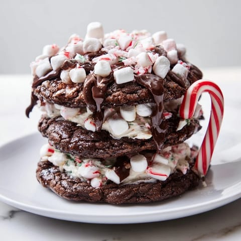Hot Cocoa Cookie Stack