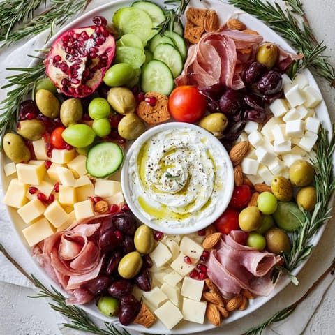 Evergreen Wreath Holiday Appetizer
