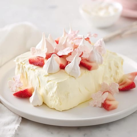 A visually stunning Pearly Gates appetizer, featuring a bright white cheese board presentation.