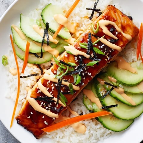 Teriyaki Salmon Rice Bowl