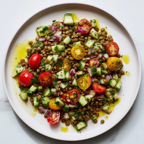 Lentil Salad with Mustard Vinaigrette