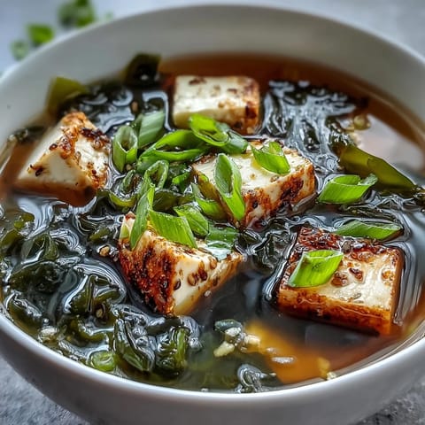 Silken tofu and wakame shine in this vibrant, nourishing miso soup recipe.