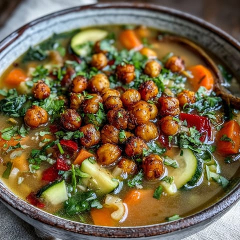 Spiced Chickpea and Vegetable Soup