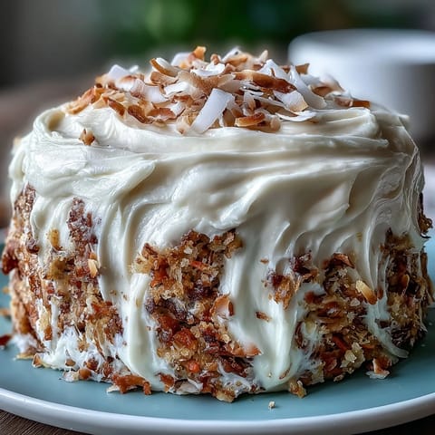 Christmas Hawaiian Carrot Pineapple Cake is plated with a fork, ready to be served at a festive dessert table.