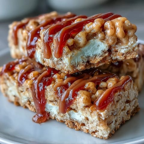 High-Protein PB&J Rice Krispie Bars