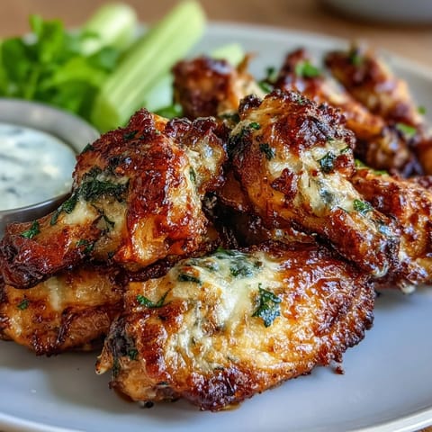 Keto Garlic Parmesan Wings