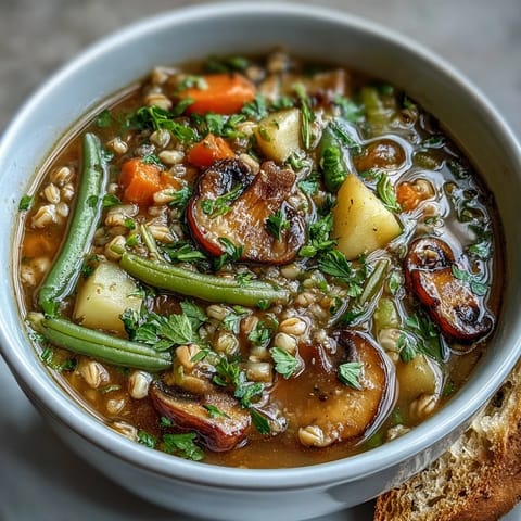 Rustic Vegetable Barley Soup