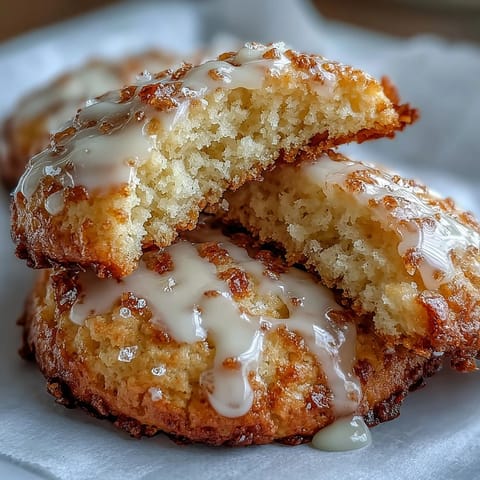 Soft cottage cheese lemon sugar cookies with glaze, perfectly moist and tangy, topped with zesty lemon drizzle on a cooling rack.