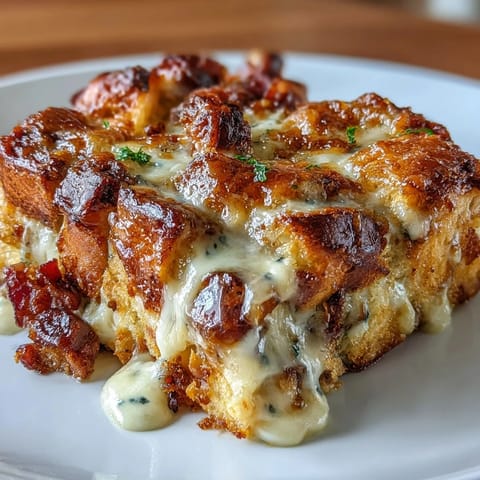 Ham Cheese Croissant Bake