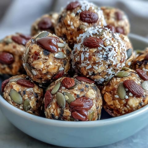 Wholesome, nut-free energy balls made with oats, honey, and seeds—perfect for healthy snacking on the go.