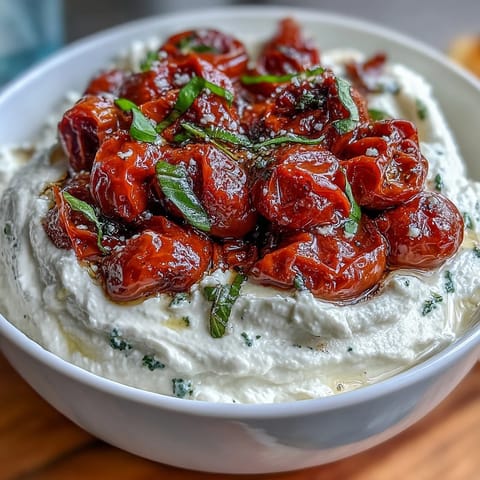 Whipped Feta Roasted Tomatoes