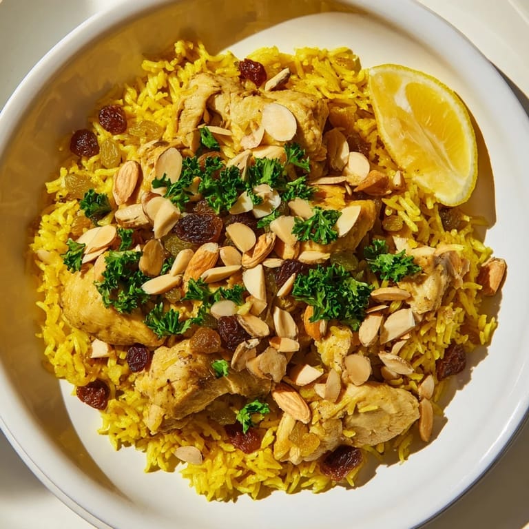 Aromatic golden Chicken and Rice Pilaf, a comforting one-pot meal perfect for a cozy dinner.