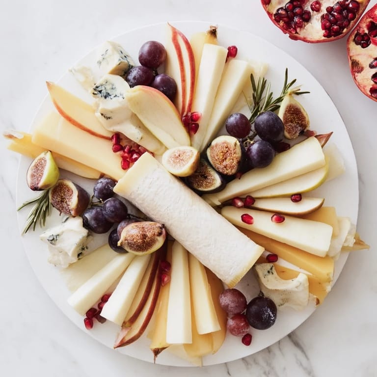 Delectable Star of Bethlehem Cheese Platter featuring creamy brie and Manchego, perfect for a gathering.