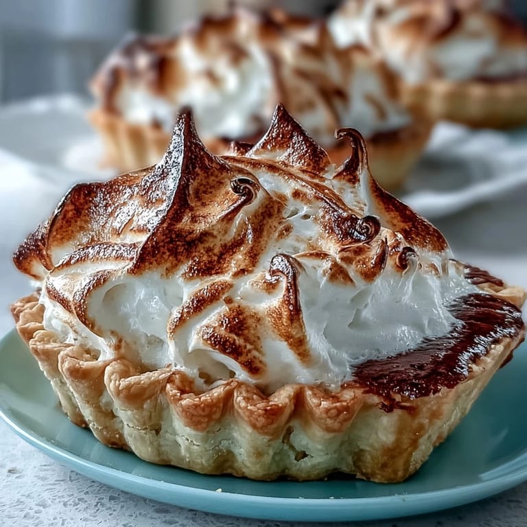 Classic American Lemon Meringue Pie with tangy lemon filling, presented on a decorative plate perfect for holiday dessert spreads.