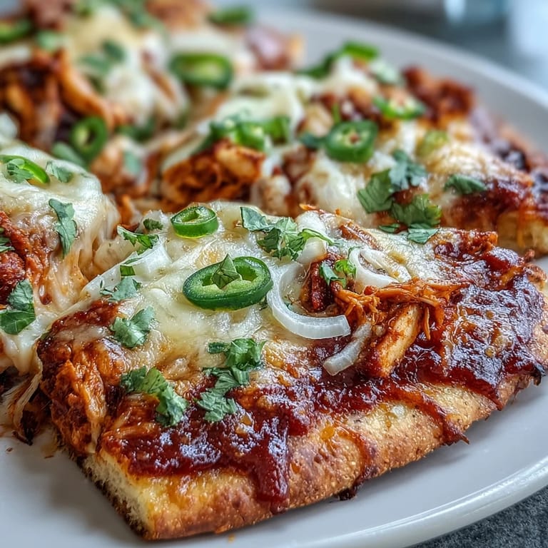 Fresh cilantro garnishes a slice of Garlic Naan Chicken Enchilada Pizzas alongside a wedge of lime for brightness.
