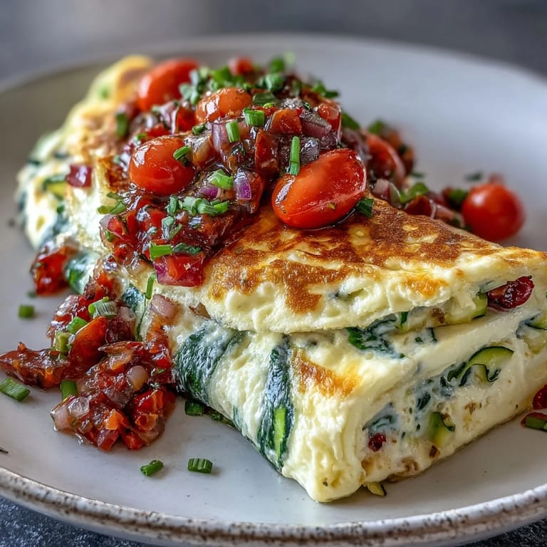 Bright Light Veggie Egg White Omelette with Salsa served beside whole grain toast and a lime wedge for breakfast.