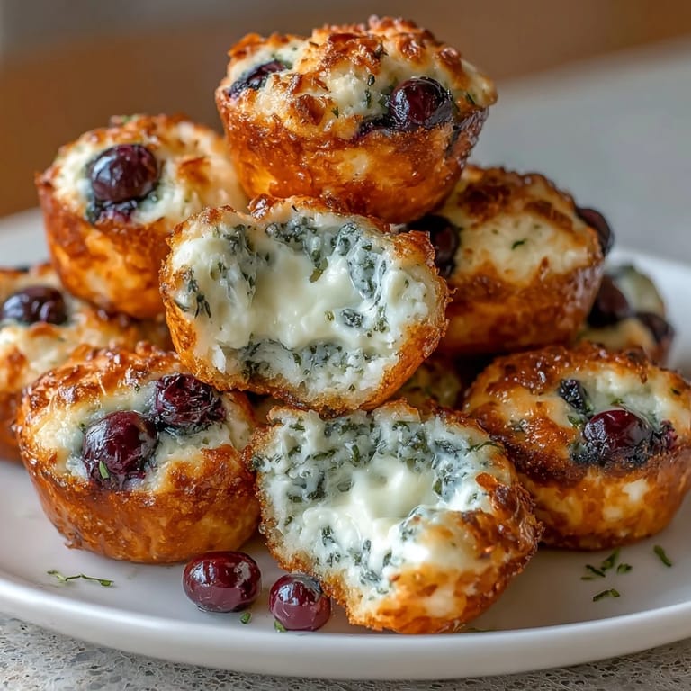 Soft and fluffy cottage cheese blueberry bites, made with rolled oats and a hint of lemon, baked until golden and ready to enjoy.