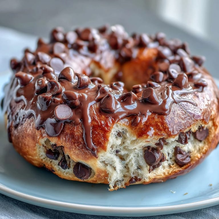 Protein-packed bagels with mini chocolate chips, offering a delicious and energizing start to your day.