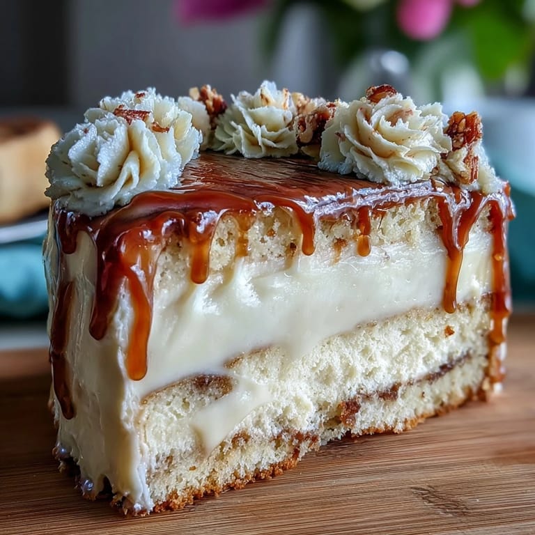 Soft and moist vanilla cake topped with smooth buttercream and colorful piped flowers for a First Communion dessert.