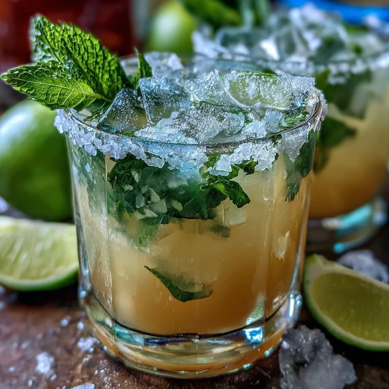 Refreshing non-alcoholic margarita featuring zesty lime and orange, sparkling water, and a festive sea salt rim for celebration.