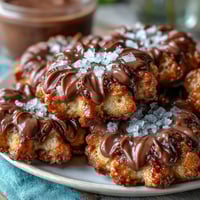 Delicate flower-shaped shortbread cookies with buttery edges, dusted with powdered sugar for a classic British treat.
